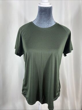 tek gear Olive Green Short Sleeve Workout Gear Top